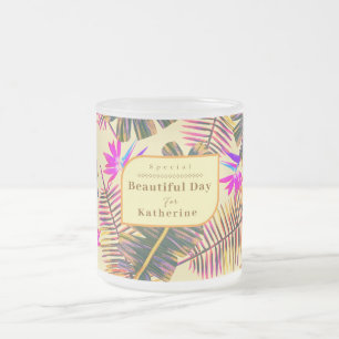 Tasse Givré Palm Paradise jaune