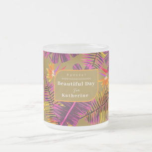 Tasse Givré Palm Paradise Jaune Orange
