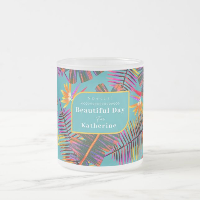 Tasse Givré Palm Paradise Turquoise (Centre)