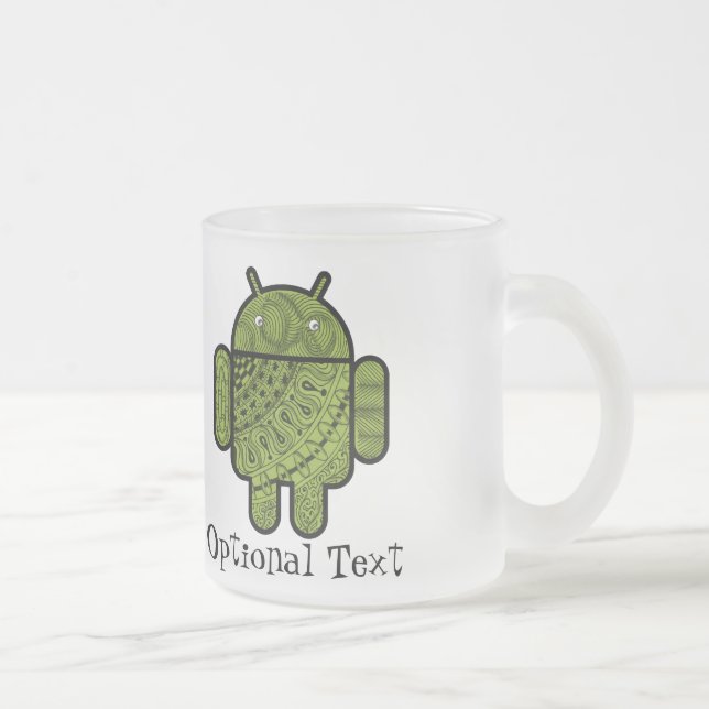 Tasse Givré Pancho Doodle Character pour robot Android™ (Droit)