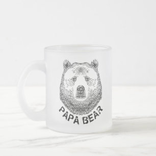 Tasse Givré Papa Bear, illustration tirée à la main