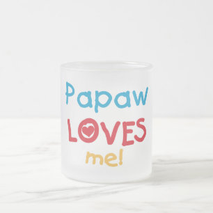 Tasse Givré Papaw Loves Me T-shirts et cadeaux