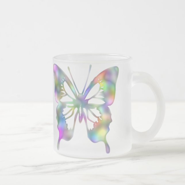 Tasse Givré Papillon d'arc-en-ciel (Droit)