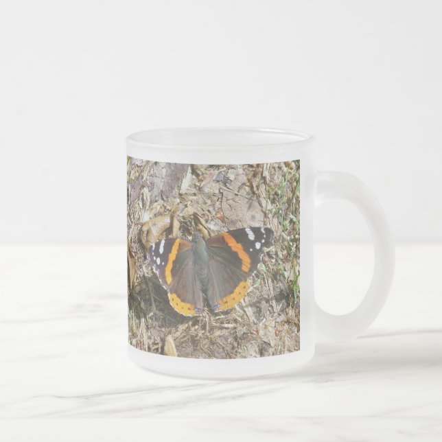 Tasse Givré Papillon de l'amiral rouge (Droit)