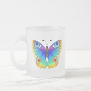 Tasse Givré Papillon Paon Arc-en-Ciel