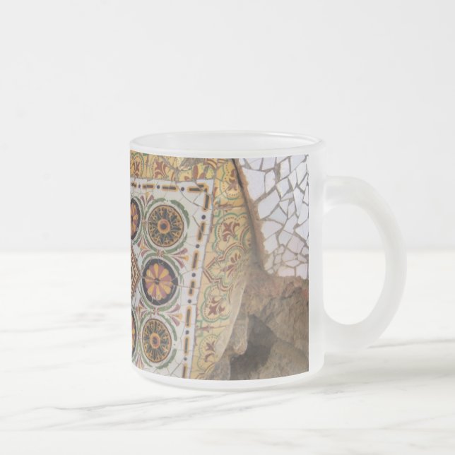 Tasse Givré Parc Guell Mosaïque Jaune (Droit)