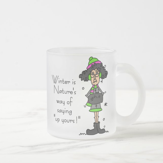 Tasse Givré Pas un fan d'hiver (Droit)