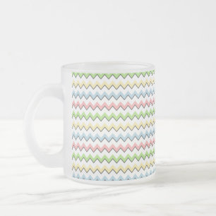 Tasse Givré Pastel Chevron-Drop Shadow by Shirley Taylor