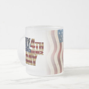 Tasse Givré Patriotique Juillet 4