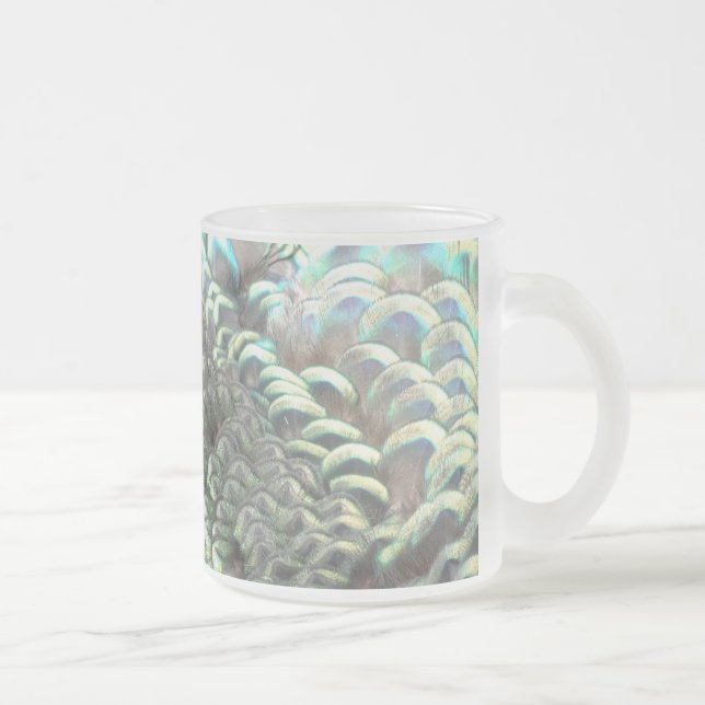 Tasse Givré Peacock indonésien Plumes Motif Fr. Musique de ver (Droit)