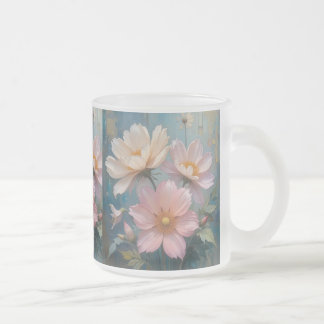 Tasse Givré Peinture à l'huile florale #1