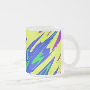 Tasse Givré Peinture de Spray Mardi Gras Bleu