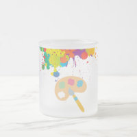 peinture éclaboussure, pinceau