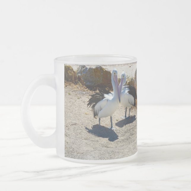 Tasse Givré Pélicans Amoureux, (Gauche)