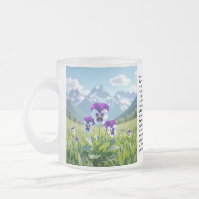 Tasse Givré Pensée (Gauche)