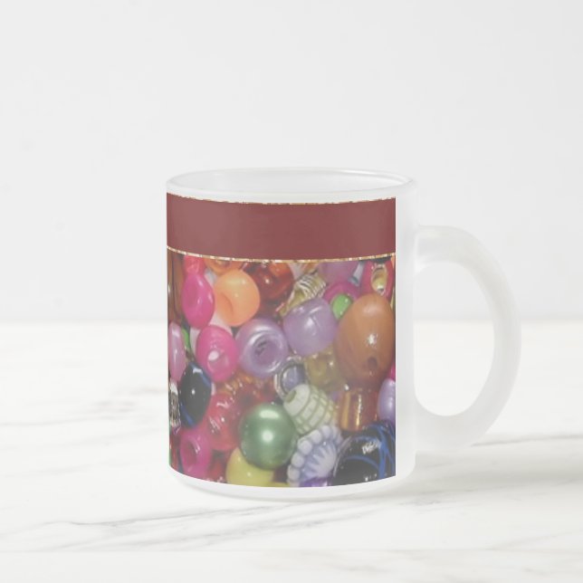Tasse Givré Perles colorées de bijoux (Droit)