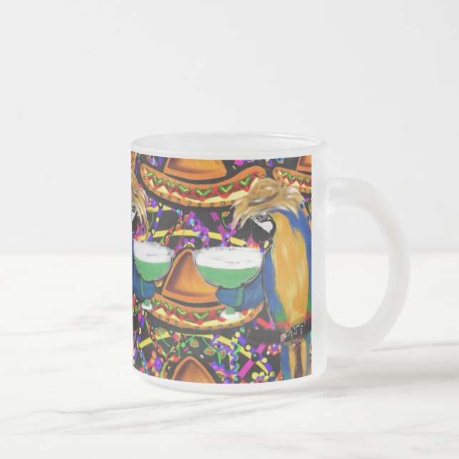Tasse Givré Perroquet de fête de Cinco De Mayo (Droit)
