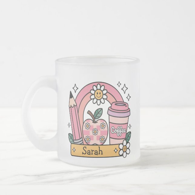 Tasse Givré Personalized Name Back to School Gift for Teacher (Gauche)