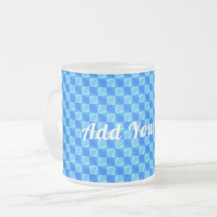 Tasse Givré Personnalisable Bleu Moderne Motif tendance