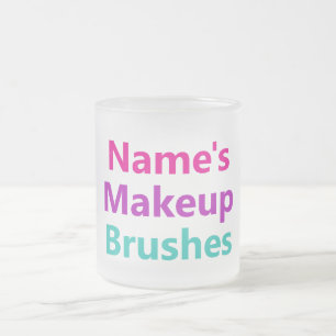 Tasse Givré Personnalisable Votre nom brosse de maquillage Tit