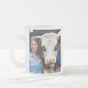 Tasse Givré Personnaliser la photo de vache de spectacle de bé