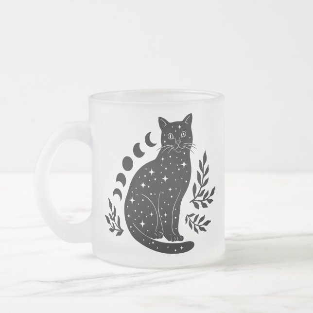 Tasse Givré Phases Star Cat & Moon (Gauche)