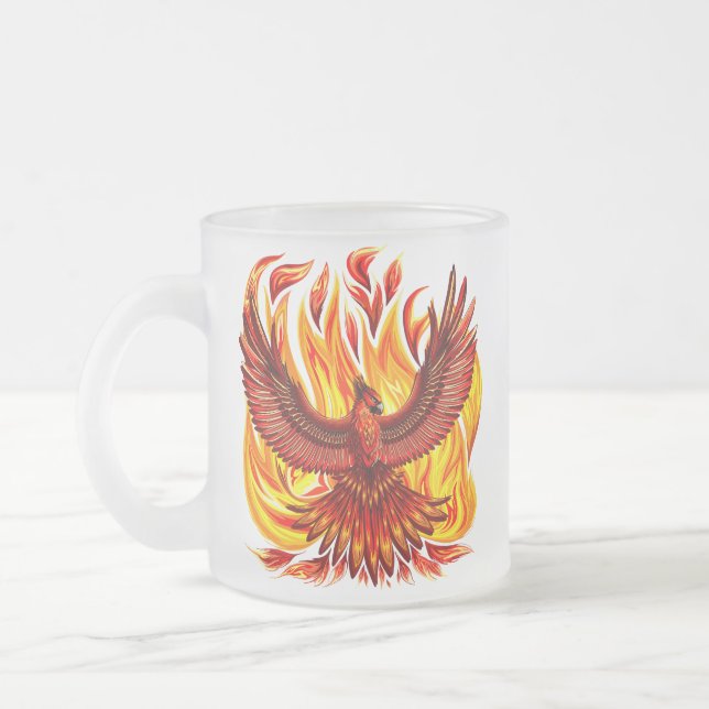 Tasse Givré Phoenix mythologique immortelle Créature (Gauche)