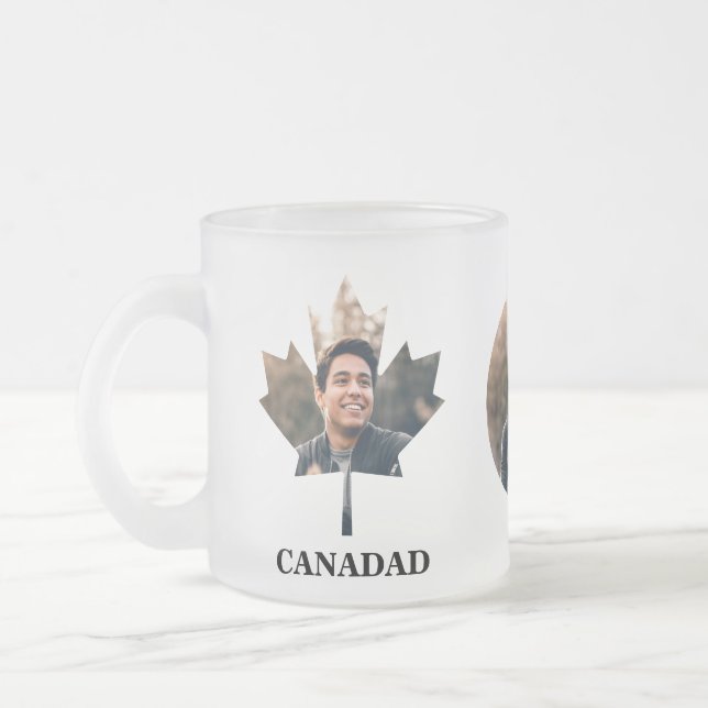 Tasse Givré Photo en forme de feuille d'érable sur mesure happ (Gauche)
