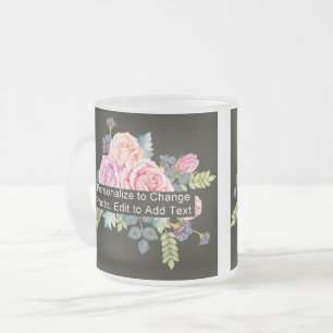 Tasse Givré Photo personnalisée Un oeuvre d'art Slogan 10 oz