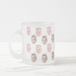 Tasse Givré Photo Personnelle, Visage Personnalisé, Visage Per