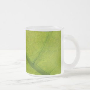 Tasse Givré Photographie botanique de la nature à feuille vert