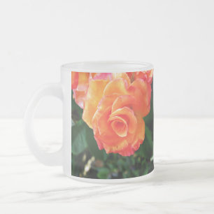 Tasse Givré Photographie de rose orange vibrante