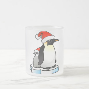 Tasse Givré Pingouin d'empereur de Père Noël