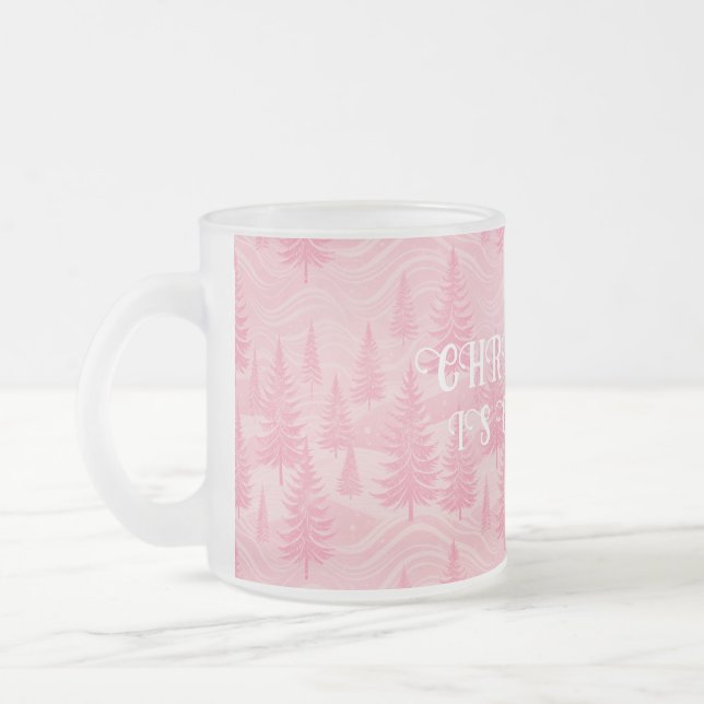 Tasse Givré Pink Forest Christmas (Gauche)