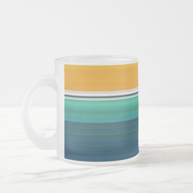 Tasse Givré Piscine Art Abstrait (Gauche)