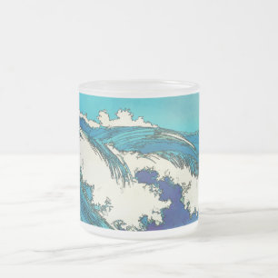 Tasse Givré PixDezines konen uehara vagues océaniques, 上原