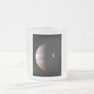 Tasse Givré Planète géante gazeuse Jupiter et lune galiléenne 