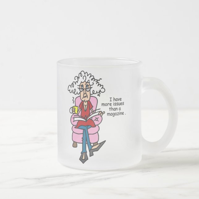 Tasse Givré Plus de numéros qu'un Humour de magazine (Droit)