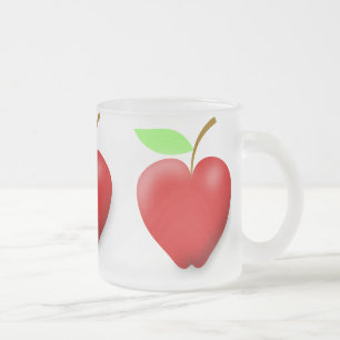 Tasse Givré pomme-148455 ROUGE COEUR FORMÉ POMME VECTEUR FRUI