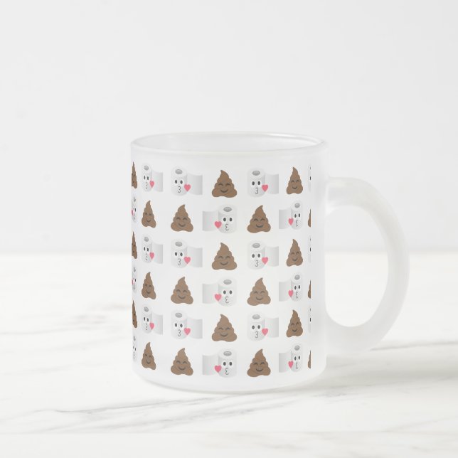 Tasse Givré poop emoji et papier de toilette (Droit)