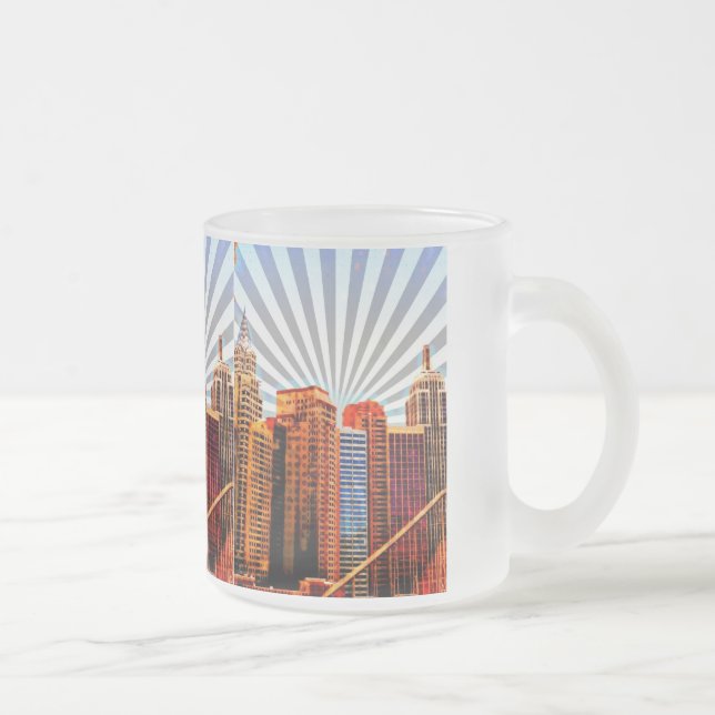 Tasse Givré Pop Art Sunrise Skyline (Droit)