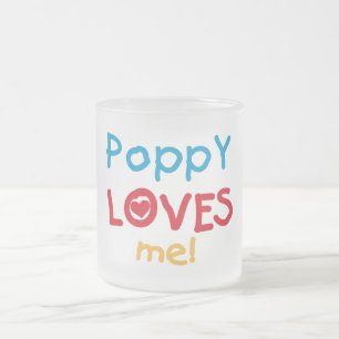Tasse Givré Poppy aime moi t-shirts et cadeaux