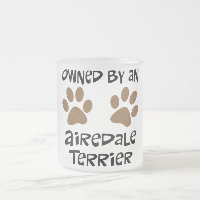 Tasse Givré Possédé par Airedale Terrier (Centre)
