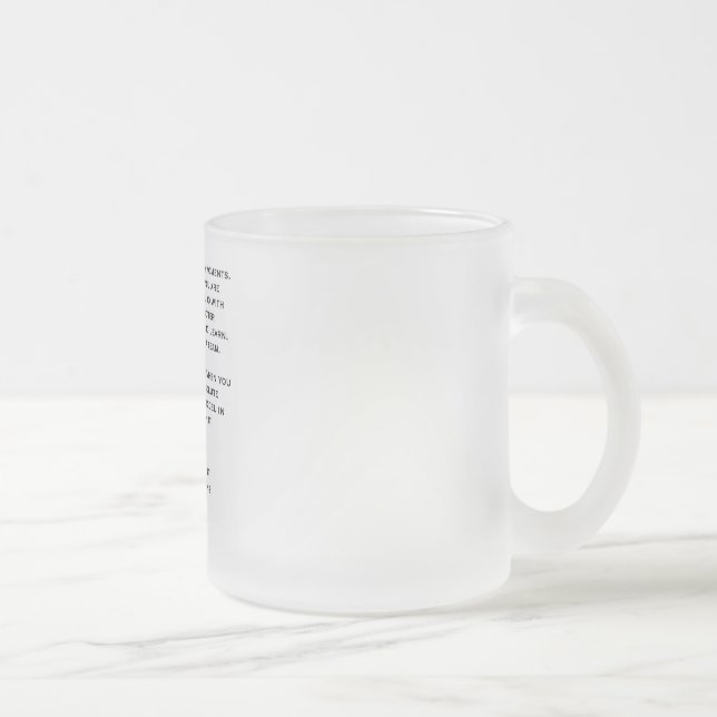 Tasse Givré Posséder le verre givré d'arbitre de moment (Droit)