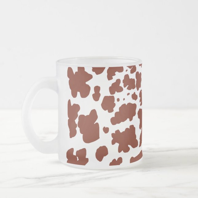 Tasse Givré Pots Brown de vache modernes Imprimer (Gauche)