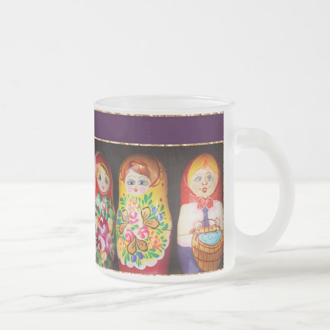 Tasse Givré Poupées colorées de Matryoshka (Droit)