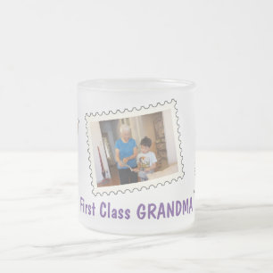 Tasse Givré Première Classe GRANDMA Meilleure Grand-mère 3 pho
