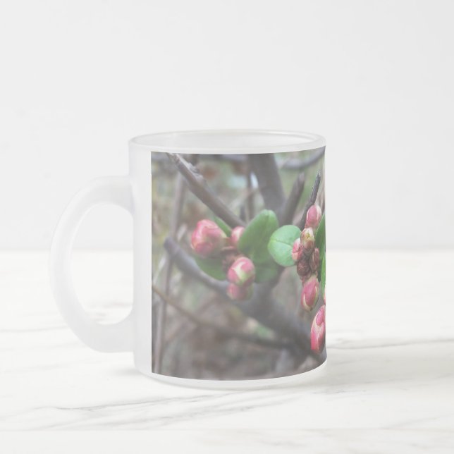Tasse Givré Premiers bourgeons roses (Gauche)