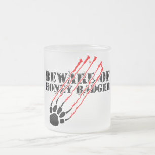 Tasse Givré Prenez garde du blaireau de miel