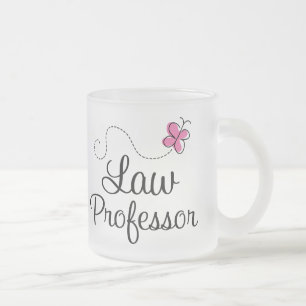 Tasse Givré Professeur de Droit rose mignon